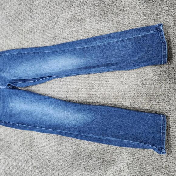 Old Navy Jeans Wow Straight High Rise Blue Pockets Size 2 - Picture 4 of 12